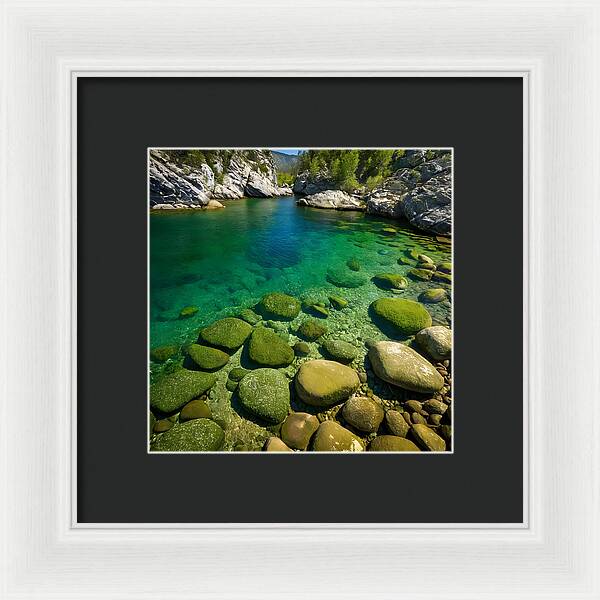 Emerald Tranquility - Framed Print