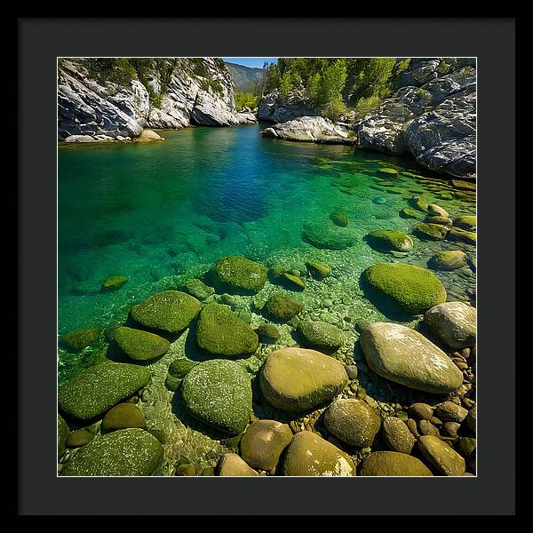 Emerald Tranquility - Framed Print