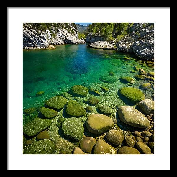 Emerald Tranquility - Framed Print