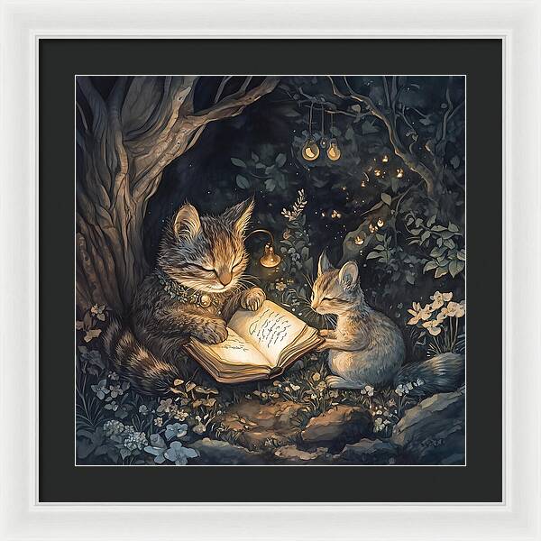 Feline Fables - Framed Print