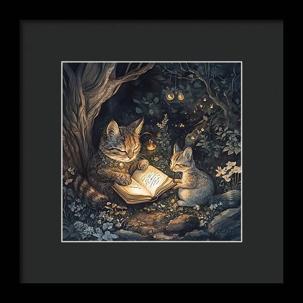 Feline Fables - Framed Print