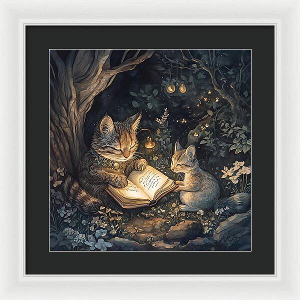 Feline Fables - Framed Print