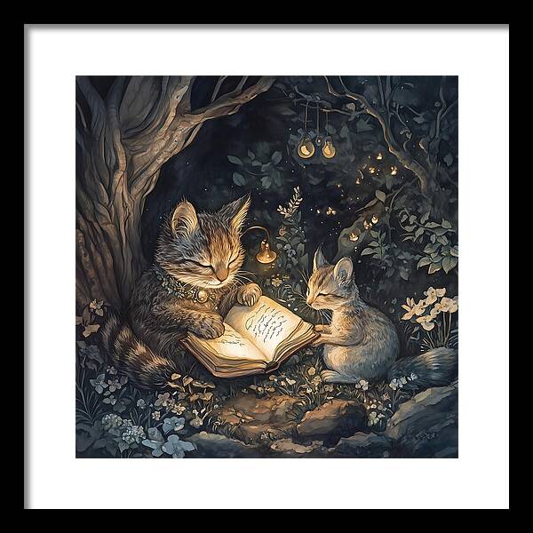 Feline Fables - Framed Print