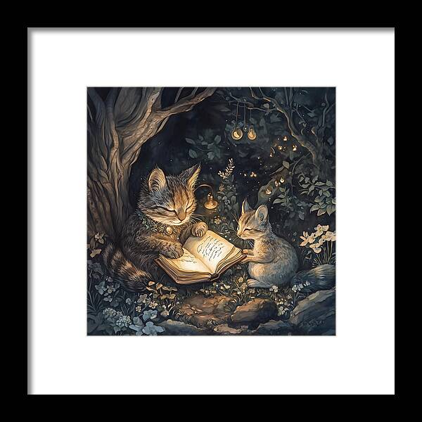 Feline Fables - Framed Print