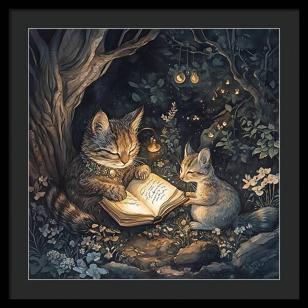 Feline Fables - Framed Print