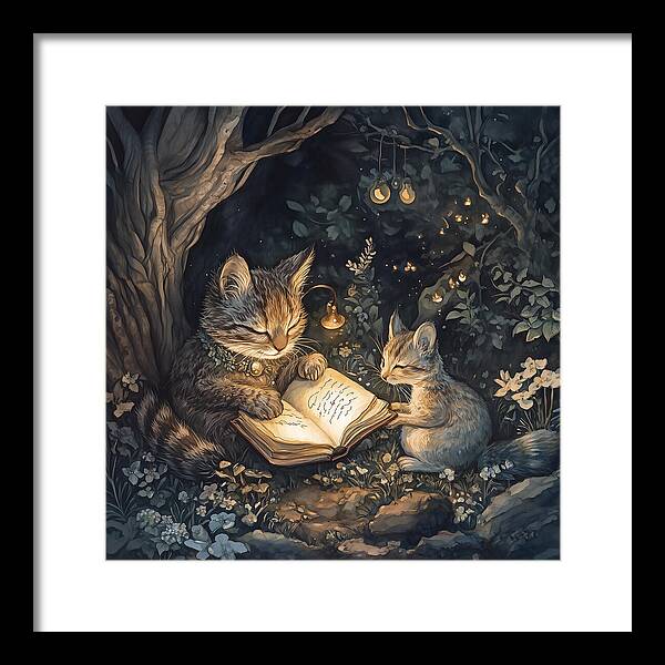 Feline Fables - Framed Print