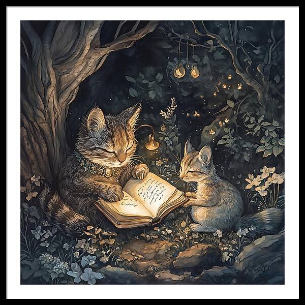 Feline Fables - Framed Print