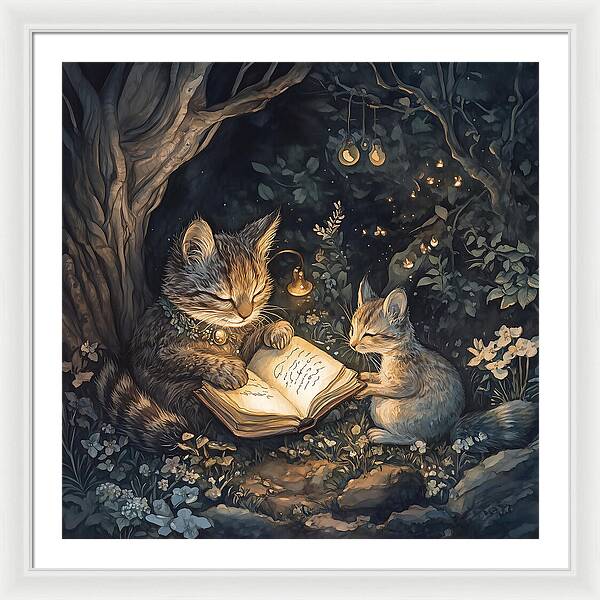 Feline Fables - Framed Print