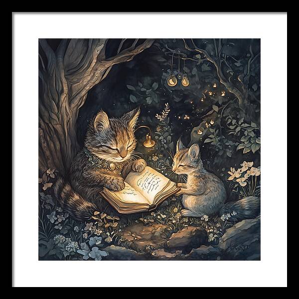 Feline Fables - Framed Print