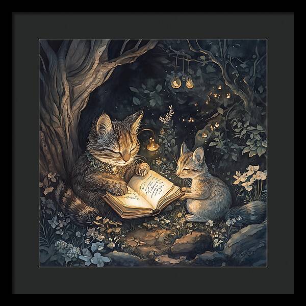 Feline Fables - Framed Print