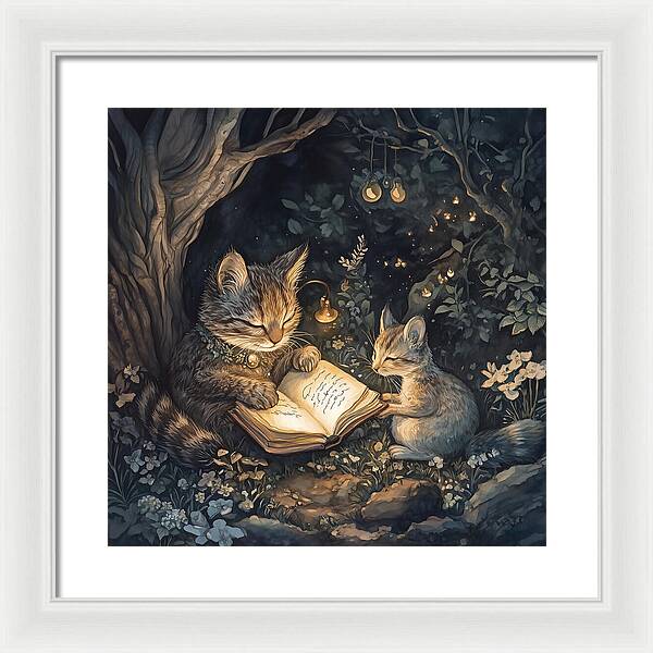 Feline Fables - Framed Print