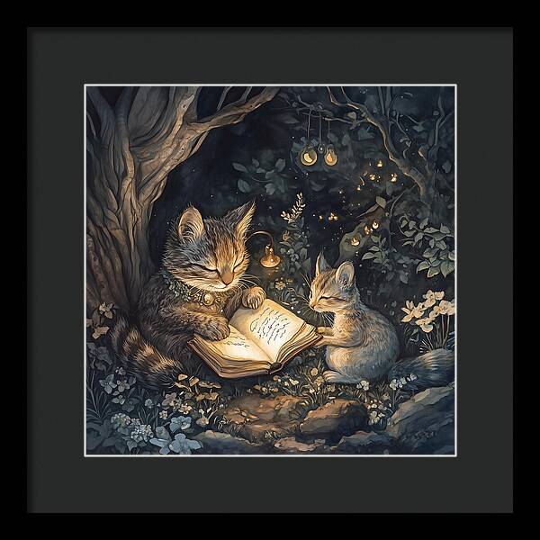 Feline Fables - Framed Print