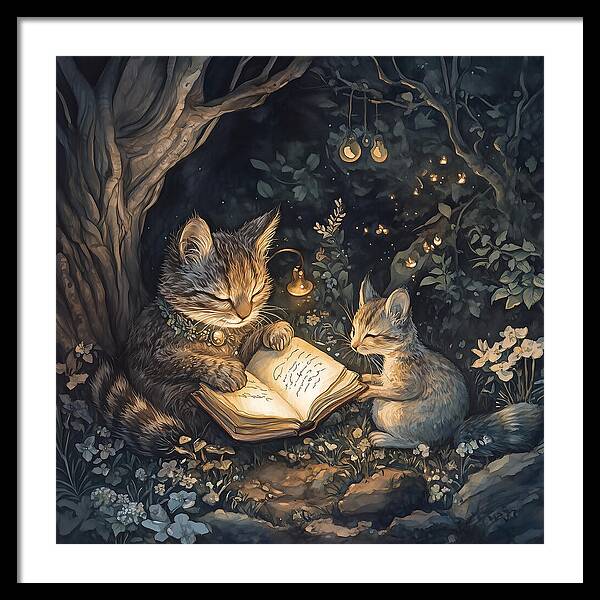 Feline Fables - Framed Print