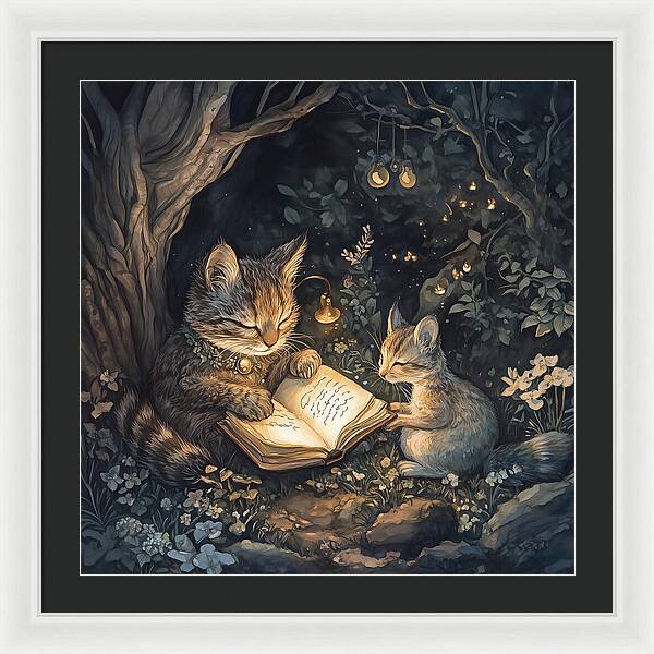 Feline Fables - Framed Print