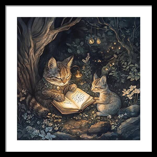 Feline Fables - Framed Print