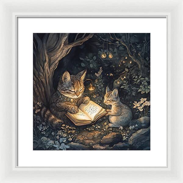 Feline Fables - Framed Print