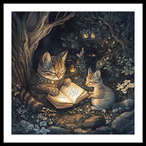 Feline Fables - Framed Print