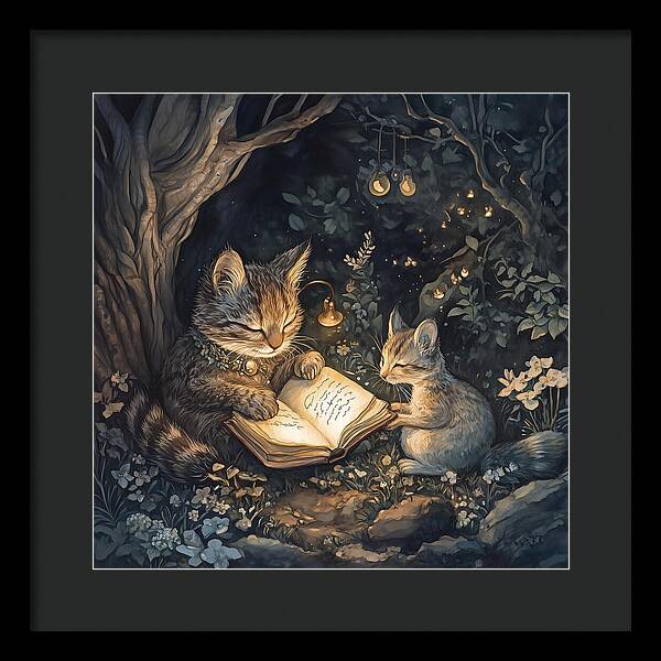 Feline Fables - Framed Print