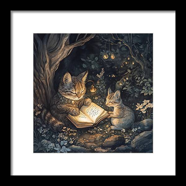 Feline Fables - Framed Print