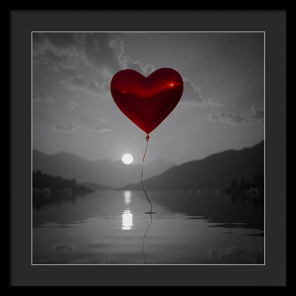 Float of Affection Dark - Framed Print