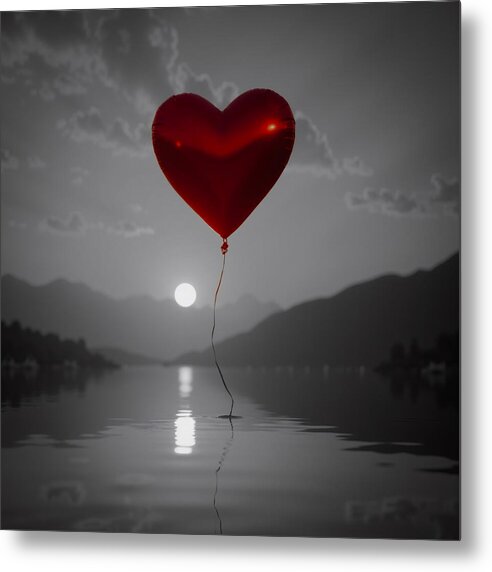 Float of Affection Dark - Metal Print