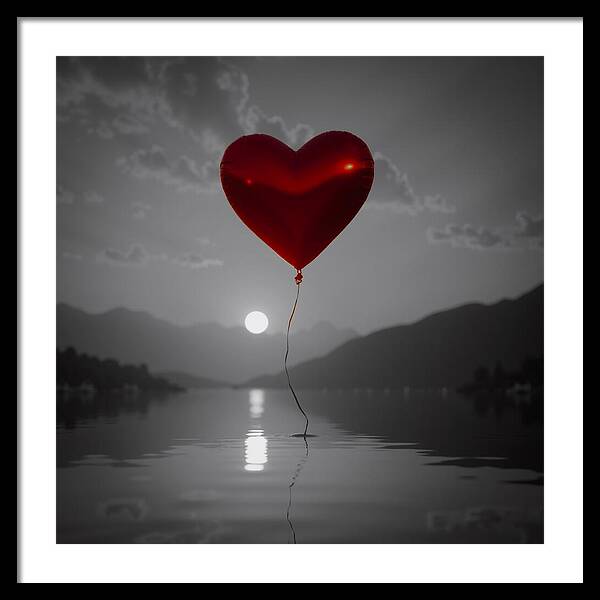 Float of Affection Dark - Framed Print