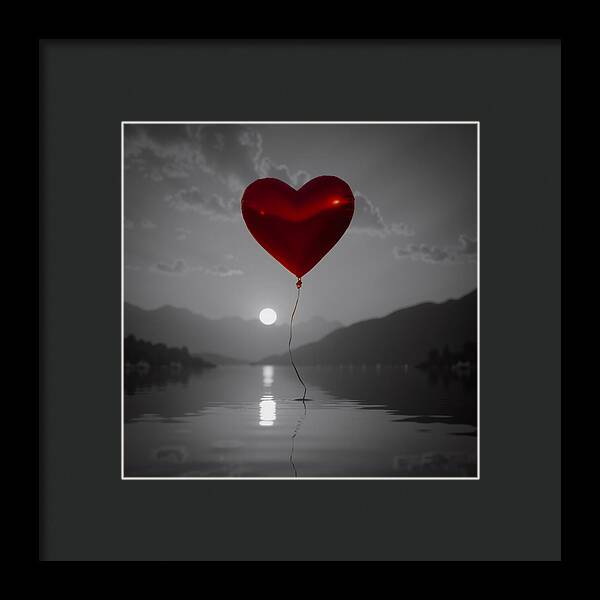 Float of Affection Dark - Framed Print