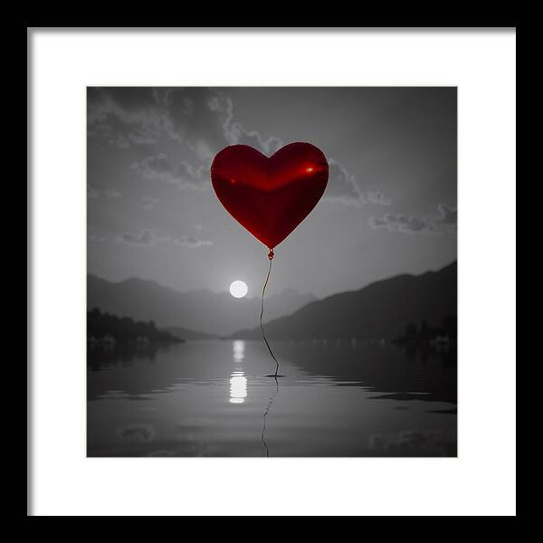 Float of Affection Dark - Framed Print