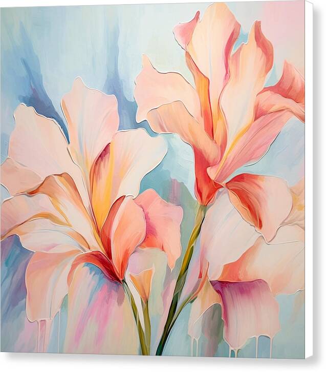 Floral Drip - Canvas Print