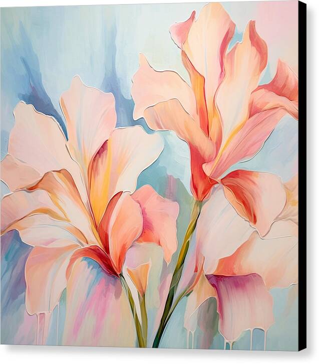 Floral Drip - Canvas Print