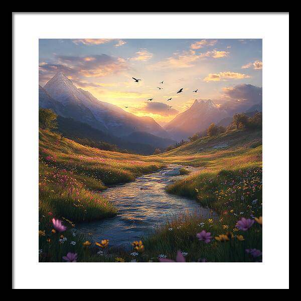 Flourish and Flow - Framed Print