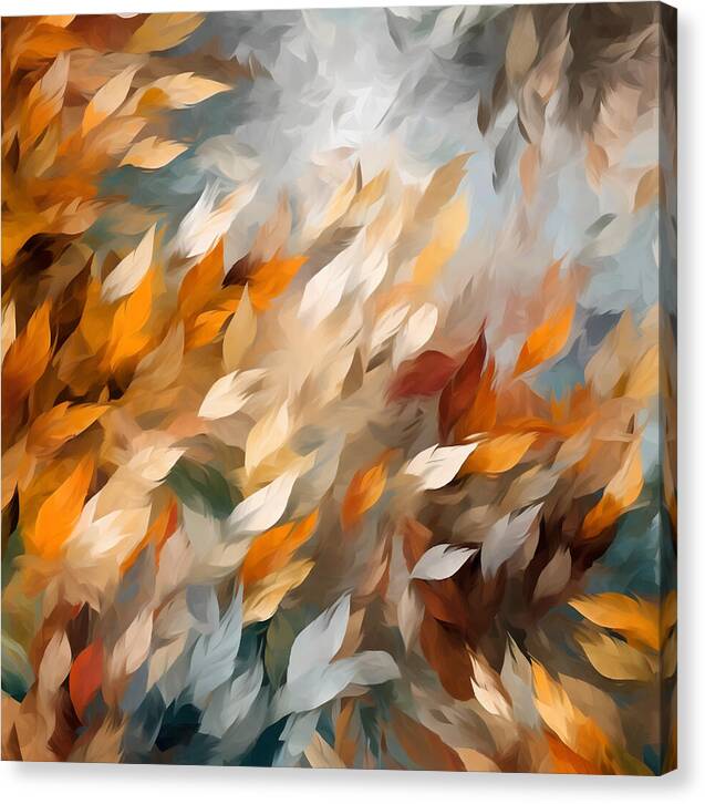 Golden Leaf Symphony - Canvas Print