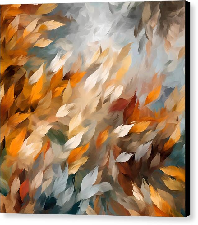 Golden Leaf Symphony - Canvas Print