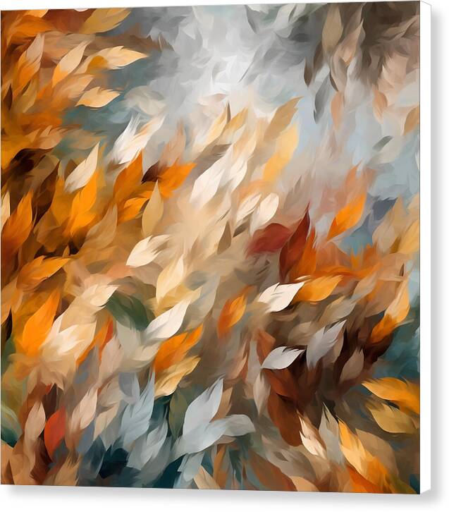 Golden Leaf Symphony - Canvas Print