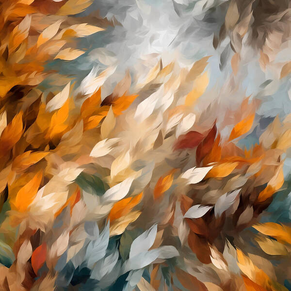 Golden Leaf Symphony - Art Print