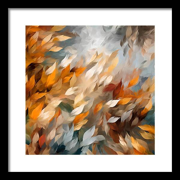 Golden Leaf Symphony - Framed Print