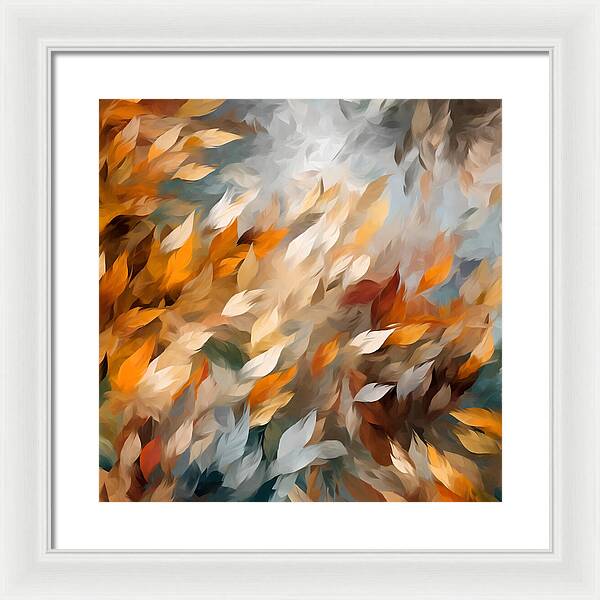 Golden Leaf Symphony - Framed Print