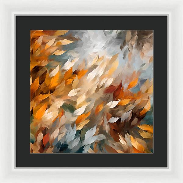 Golden Leaf Symphony - Framed Print