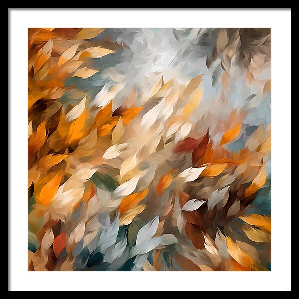 Golden Leaf Symphony - Framed Print