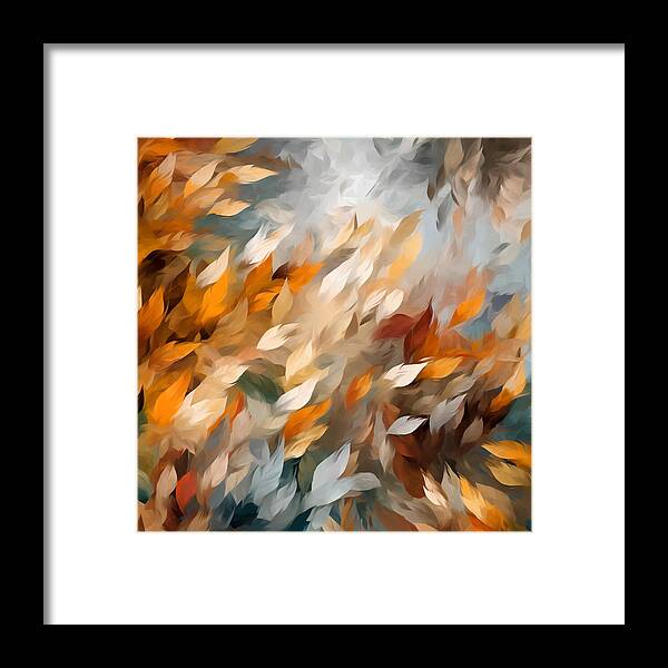 Golden Leaf Symphony - Framed Print