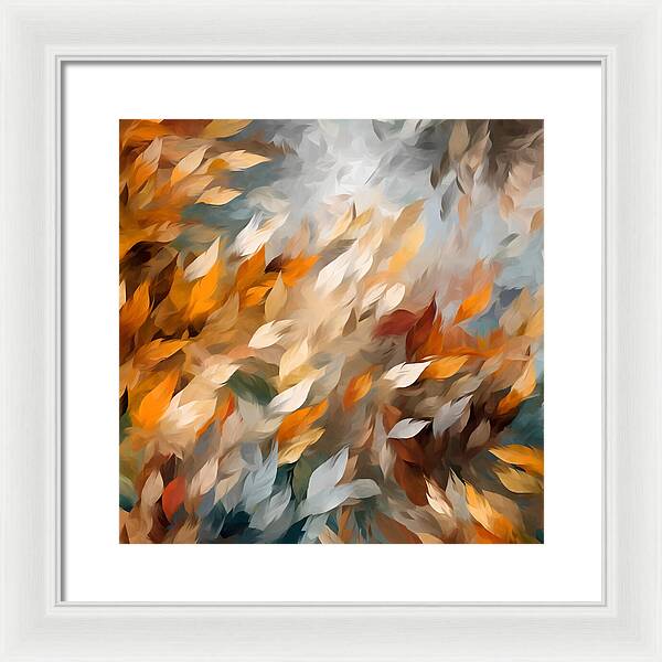 Golden Leaf Symphony - Framed Print