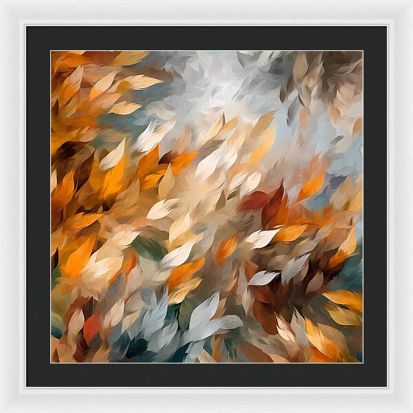 Golden Leaf Symphony - Framed Print