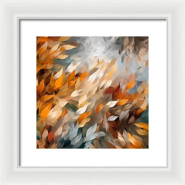 Golden Leaf Symphony - Framed Print