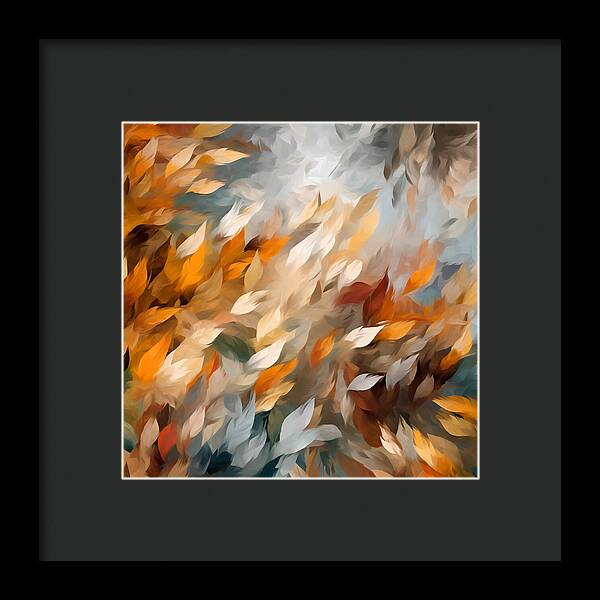 Golden Leaf Symphony - Framed Print