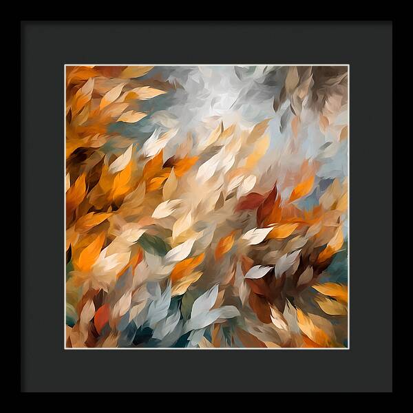 Golden Leaf Symphony - Framed Print