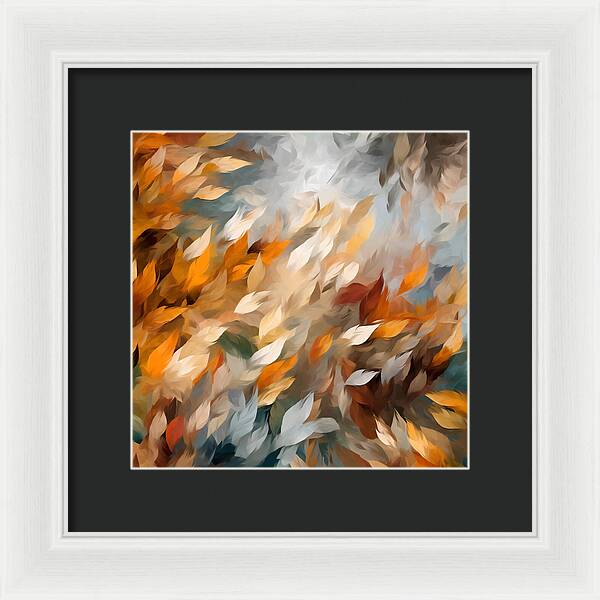 Golden Leaf Symphony - Framed Print