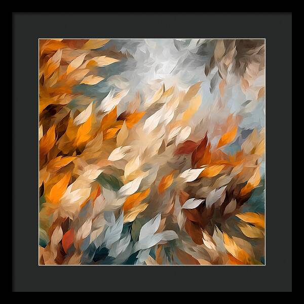 Golden Leaf Symphony - Framed Print