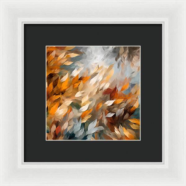 Golden Leaf Symphony - Framed Print