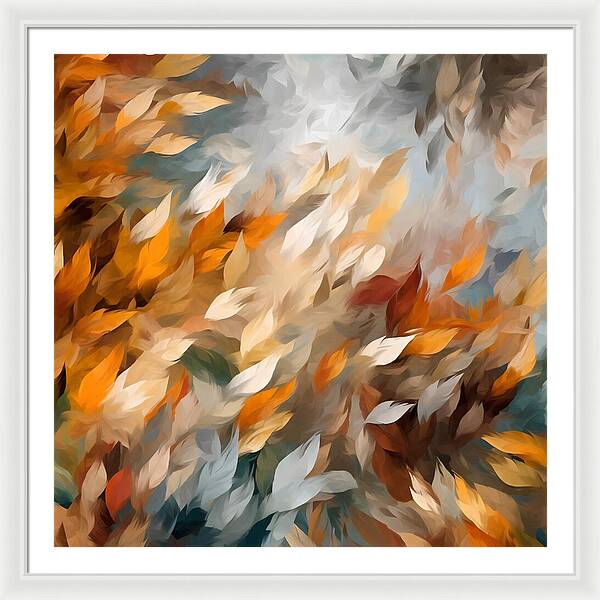 Golden Leaf Symphony - Framed Print