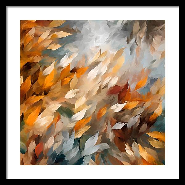 Golden Leaf Symphony - Framed Print